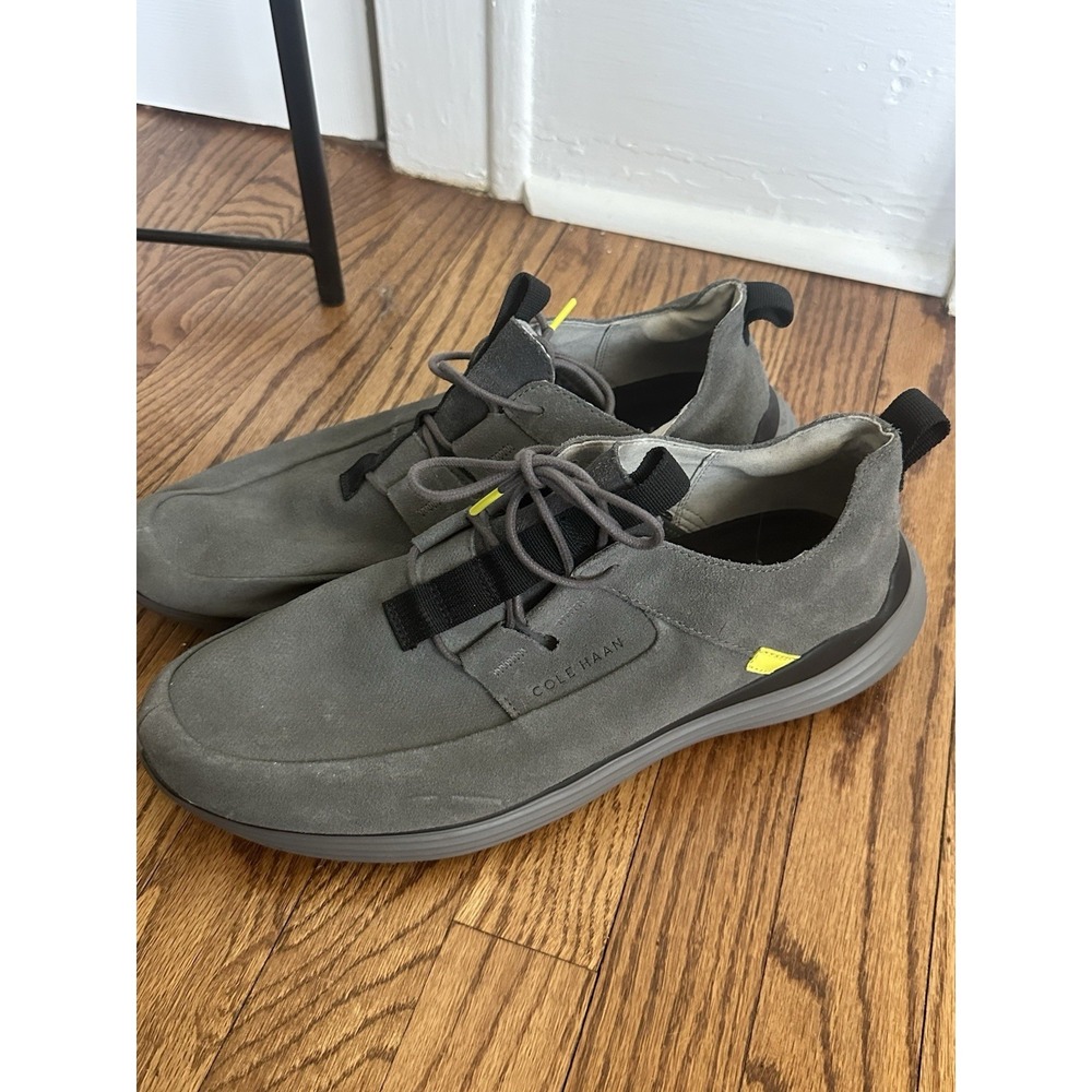 Cole Haan GrandSport‎ Suede Sneakers Men's US 13M Gray Apron Toe Casual Shoes